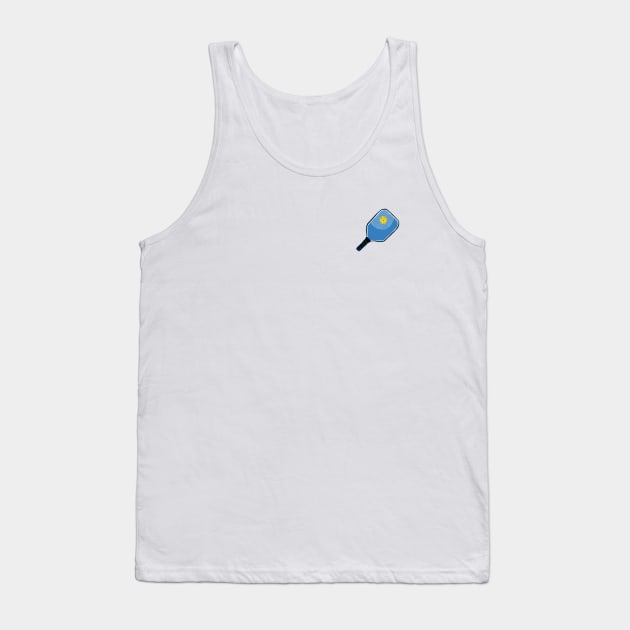 Logo Style Pickleball and Paddle Tank Top by numpdog